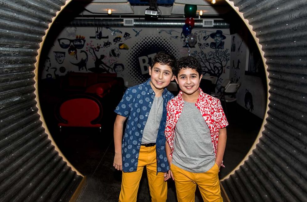 boys at a bar mitzvah party