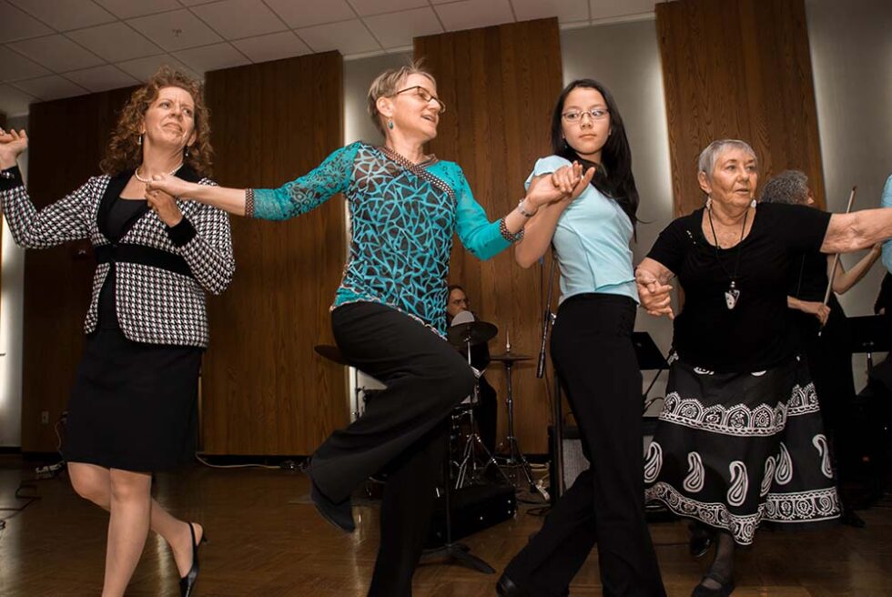 dancing at bar mitzvah party