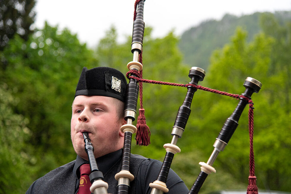 bagpipe player