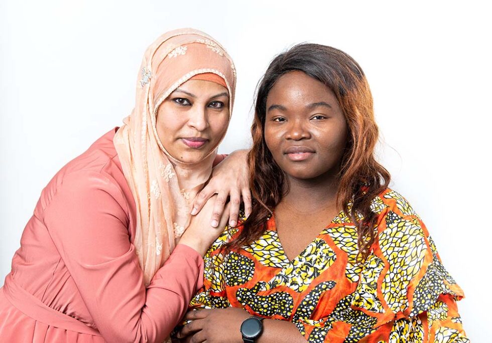 portrait of two women